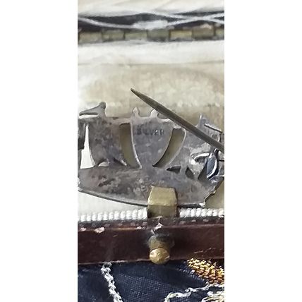 Antique Vintage Edwardian Early 1900-s Ship Sales Design Pin Brooch- Very Rare!