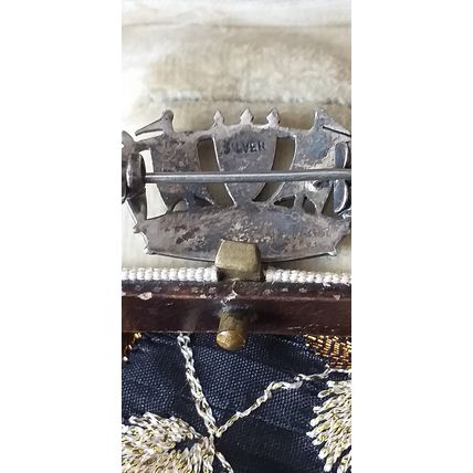 Antique Vintage Edwardian Early 1900-s Ship Sales Design Pin Brooch- Very Rare!