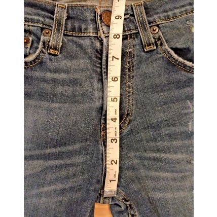 Hollister Mens Teens Jeans Size W28 X L30 Straight Leg Skinny Jean Distressed