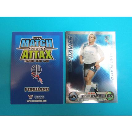 Kevin Davies Star Player - Bolton Wanderers - Match Attax 2008/09 Football Card