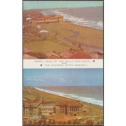 Galle Face Hotel & National State Assembly, Colombo, c.1960s - Ceylon Pict PC