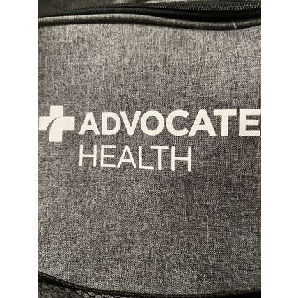 ADVOCATE HEALTH Backpack Bag Healthcare Gray