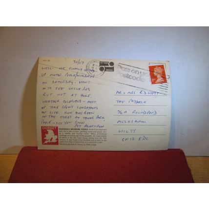GUILDHALL MUSEUM, POOLE, DORSET used vintage postcard by John Hinde 1991 pm =