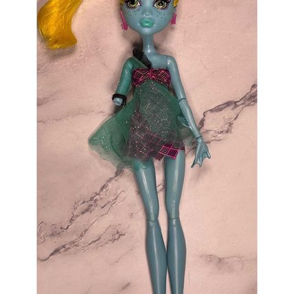 Monster High 13 Wishes Lagoona Blue Doll 2013 Yellow Hair Strapless Dress BBV48