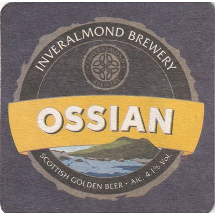 BEER MAT - INVERALMOND BREWERY - OSSIAN - (Cat No 020) - (2015)