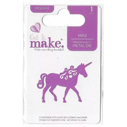 Cut & Make. Unicorn Die Set. 1 Piece. Cardmaking Scrapbooking Die Cutting Crafts
