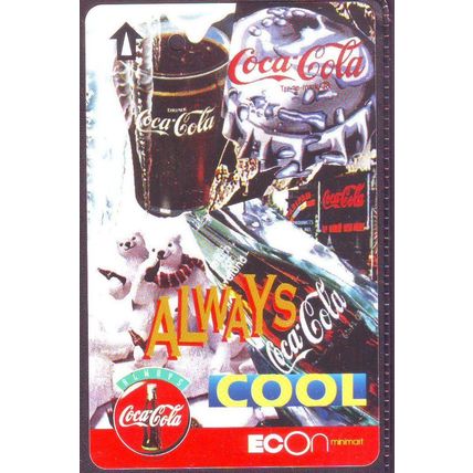 Coca Cola Econminimart S'pore TransitLink Train/Bus Card