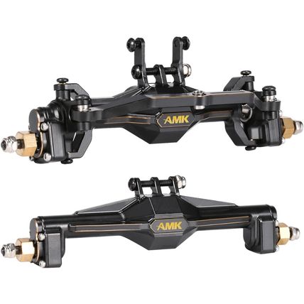 AMK TRX4M Brass Portal Axle Upgrade Kit Complete Set, Front Axles and Rear Axles