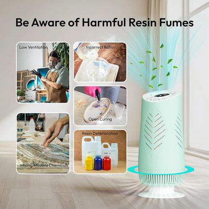 Resiners Purair Air Purifier for Epoxy Resin, Resin Air Purifier with H13 True H
