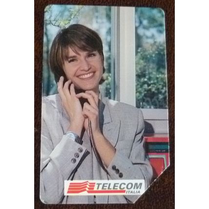 1997 Italian Telecom Italia illustrated used 10000 lire Phone Card Woman