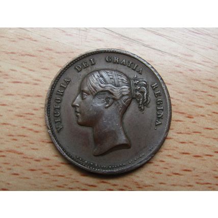 Queen Victoria c1750 The Court Gazette Saturday 6d Publication Token (e758)
