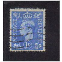 1950 GB GEORGE V1 1D BLUE F/U SG504