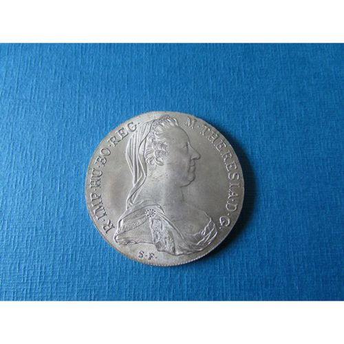 1780 AUSTRIA MARIA THERESIA SILVER THALER. AU