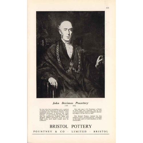 pountney company ltd 1947 john decimus bristol pottery vintage ad
