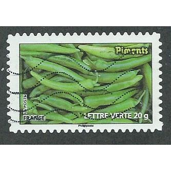 FRA 2012 ( LETTER 20g) 'GREEN VEGETABLES ' FINE USED (EBID41-179)