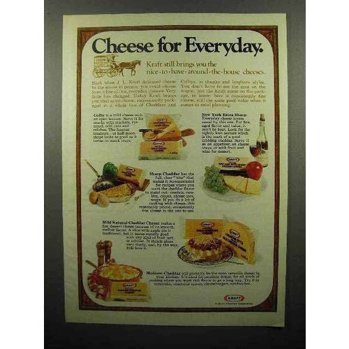 1975 Kraft Cheese Ad - Cheese for Everyday