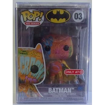 FUNKO / POP ' Art Series ' BATMAN ORANGE vinyl bobble-head (sealed)