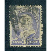 Used 212 1c Benjamin Franklin Just Clears M01336
