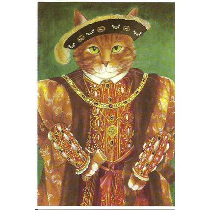 Art HENRY THE TUDOR CAT Postcard (Mayfair SH 360)