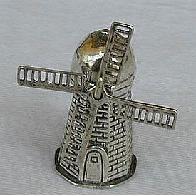 Windmill silver miniature