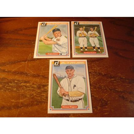 1983 Donruss Hall of Fame Heroes, 3-Cards, WAGNER/KINER/WANER BROS.