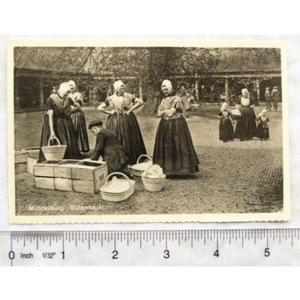 vintage postcard Middelburg - Botermarkt