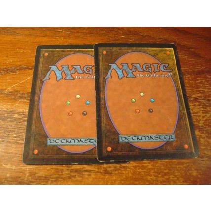 Magic The Gathering, MTG, 2-Cards, 1994, SAFE HAVEN, ex