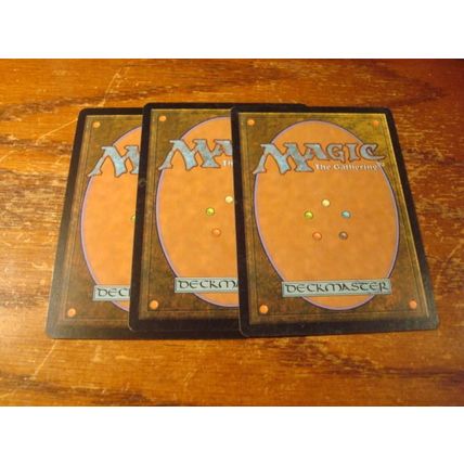 Magic The Gathering, MTG, 3-Cards, 1993-2007, HOLY STRENGTH, vg/ex