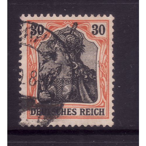 GERMANY 1919 SG 88 30pf BLACK AND ORANGE / CREAM FINE USED