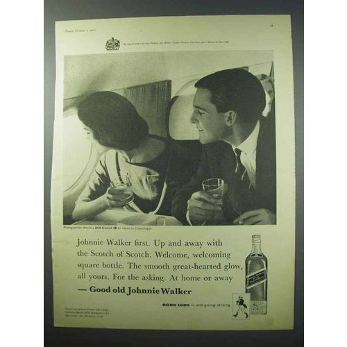 1960 Johnnie Walker Scotch Ad - Johnnie Walker First