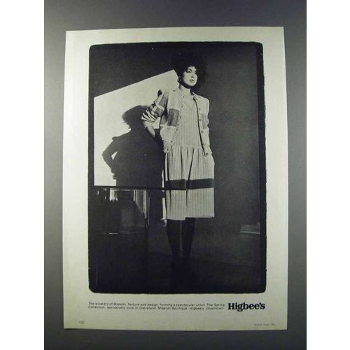 1981 Higbee's Missoni Spring Collection Fashion Ad