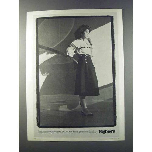 1981 Higbee's Anne Klein Spring Collection Ad