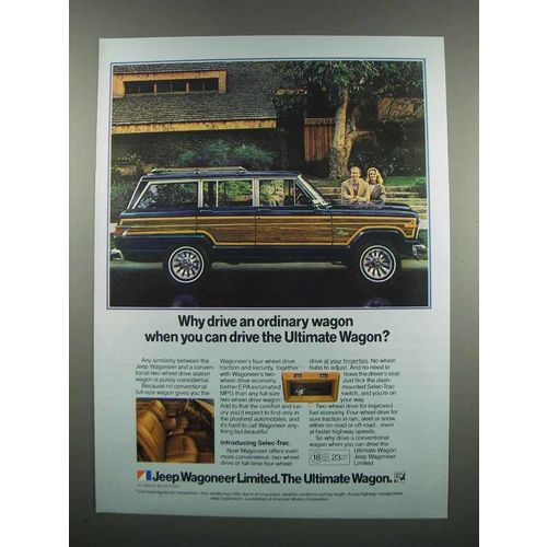 1983 Jeep Wagoneer Ad - Why Drive Ordinary Wagon