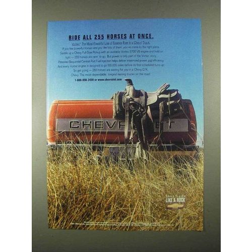 1997 Chevy Truck Ad - Ride all 255 Horses at Once