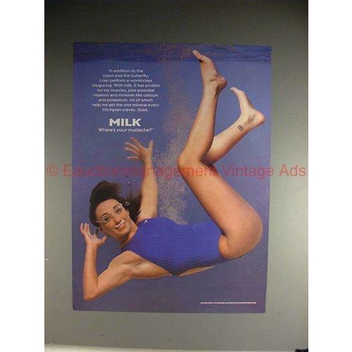 1997 Milk Ad w/ Amy Van Dyken - Where's Your Mustache?!