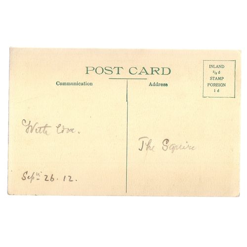 GLOUCESTER CATHEDRAL. used vintage postcard with love, The Squire.. 26.9.12