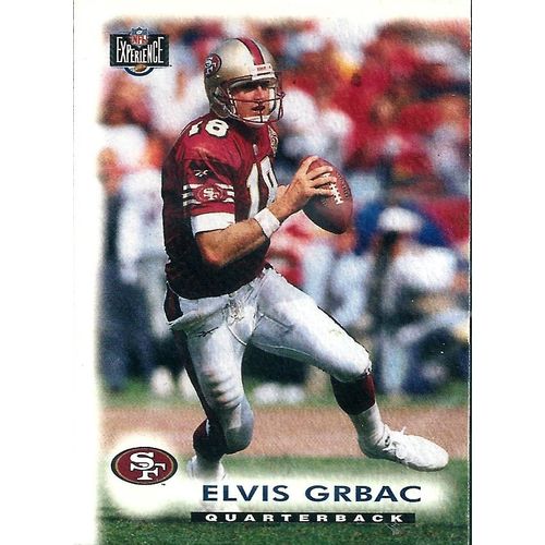 1996 Score Board NFL Experience San Francisco 49's Elvis Grbac 7