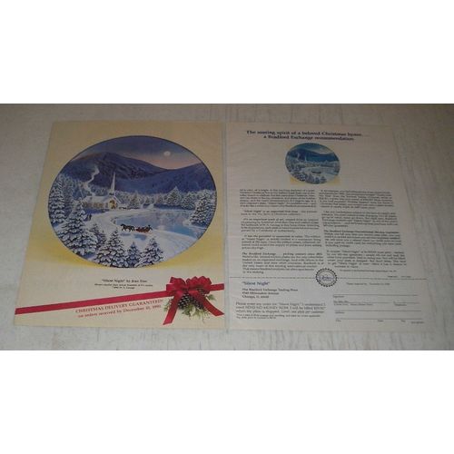 1990 Bradford Exchange Ad - Silent Night Plate by Jean Sias - soaring spirit