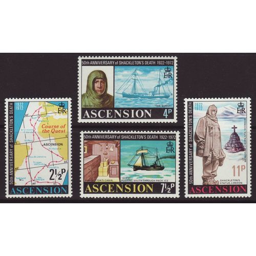Ascension Island 1973 SG 159-62 UMM - Shackleton (C-739)