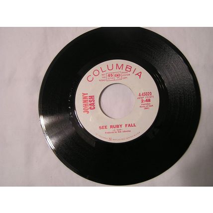 Johnny Cash Promo 45-BLISTERED/SEE RUBY FALL