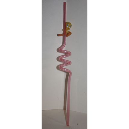 Applause Warner Bros. Looney Tunes Tweety Bird Spiral Straw