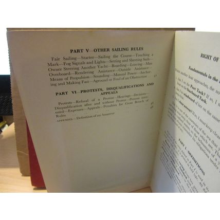 THE YACHT RACING RULES simplified by Hugh Somerville 1961 p/b