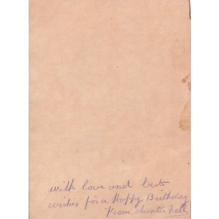 Vintage Birthday Card - Fondest Birthday Wishes - Bunch of Flowers
