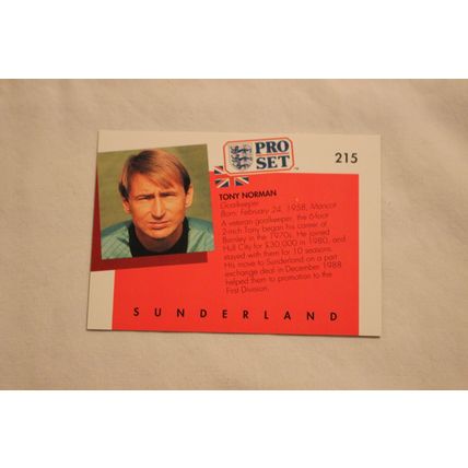 Tony Norman 1990/91 Pro Set NO. 215