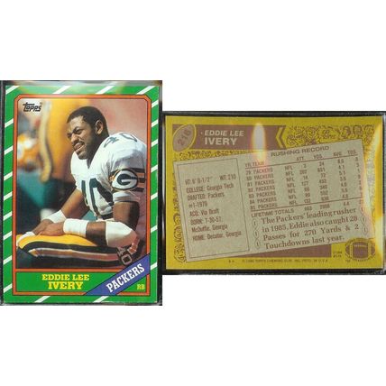 1986 Topps Football #216 Eddie Lee Ivery Green Bay Packers