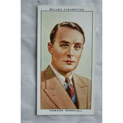 1935 Wills Radio Celebrities 2nd series No. 2 Howard Marshall
