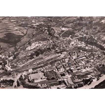Bellegarde French Aerial Postcard
