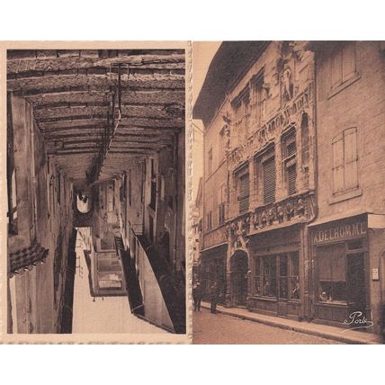 Valence La Cote St Martin Maison Des Tetes 2x French Postcard s