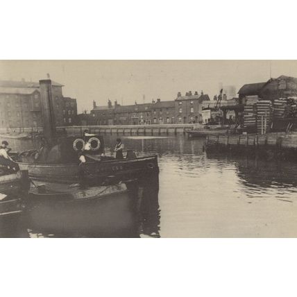 Town Quay Barking in 1907 River Boats Real Photo Postcard