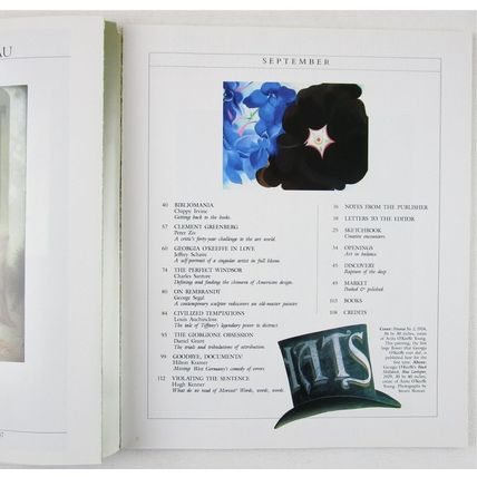 Art & Antiques Magazine September 1987, Georgia O'Keeffe, Bibliomania